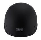 Milwaukee Performance Helmets MPH9860N Derby Novelty Matte Black Half Helmet
