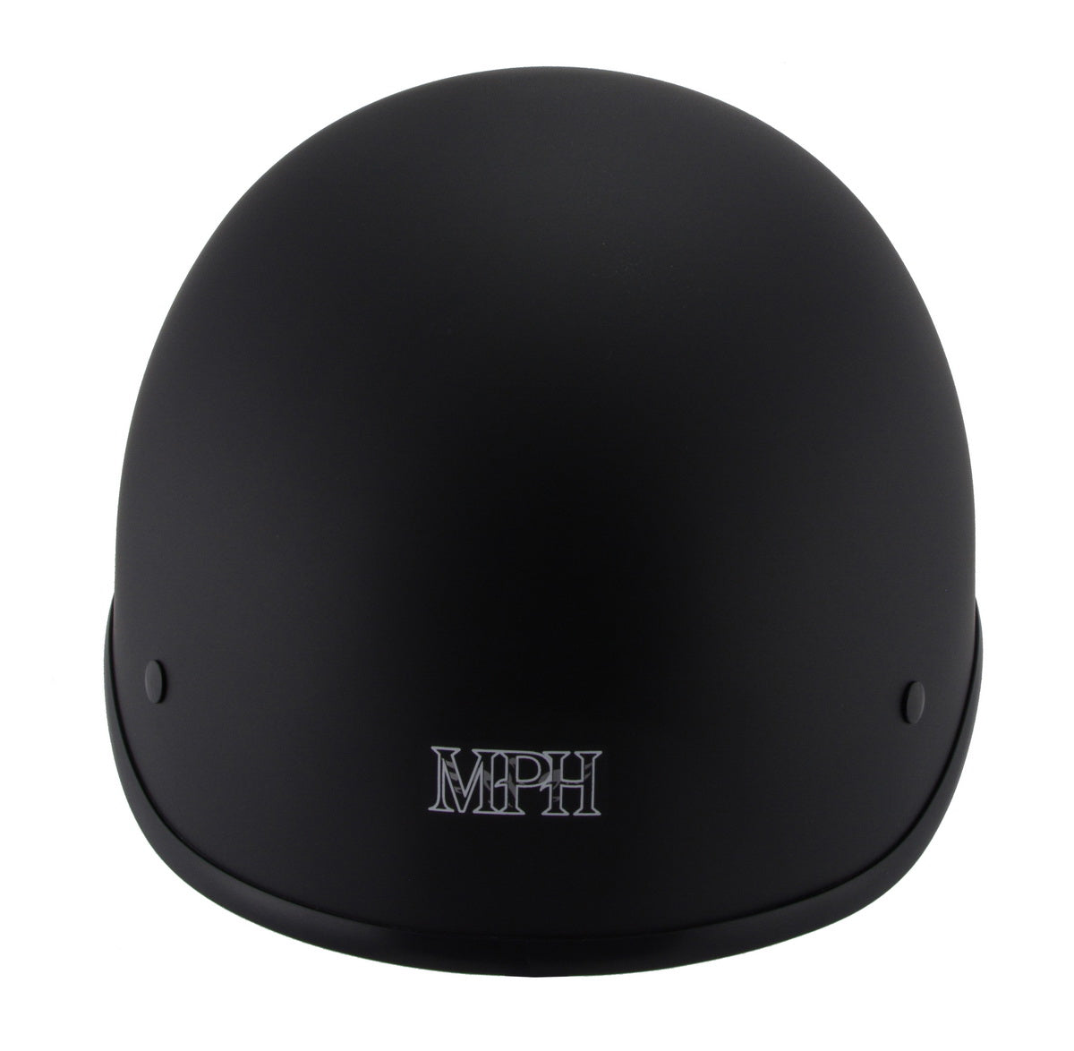 Milwaukee Performance Helmets MPH9860N Derby Novelty Matte Black Half Helmet