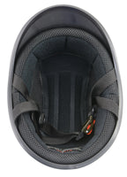 Milwaukee Performance Helmets MPH9860N Derby Novelty Matte Black Half Helmet