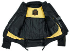 Milwaukee Leather Women's Be Cool Black/Grey Textile Motorcycle Jacket w/ CE Armor - MPL22700