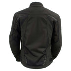 Milwaukee Leather Women's Cool Racer Black Textile Motorcycle Jacket w/ CE Armor - MPL22704