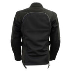 Milwaukee Leather Women's Be Cool Black Textile Motorcycle Jacket w/ CE Armor - MPL22705
