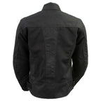 Milwaukee Leather Women's Shade Black Textile Motorcycle Jacket w/ CE Armor - MPL22706