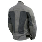 Milwaukee Leather Women's Shade Black/Grey Textile Motorcycle Jacket w/ CE Armor - MPL22707