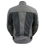 Milwaukee Leather Women's Shade Black/Grey Textile Motorcycle Jacket w/ CE Armor - MPL22707