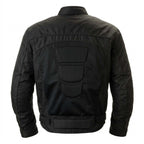 Milwaukee Leather Men's Devious Black Textile Motorcycle Jacket w/ CE Armor - MPM17025