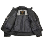 Milwaukee Leather Men's Devious Black Textile Motorcycle Jacket w/ CE Armor - MPM17025