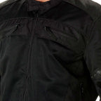 Milwaukee Leather Men's Devious Black Textile Motorcycle Jacket w/ CE Armor - MPM17025