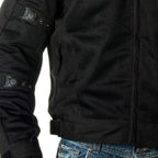 Milwaukee Leather Men's Devious Black Textile Motorcycle Jacket w/ CE Armor - MPM17025