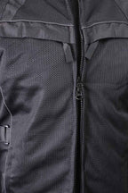 Milwaukee Leather Men's Shadow Black Textile Motorcycle Jacket w/ CE Armor - MPM17030