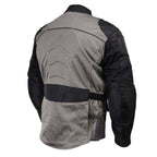 Milwaukee Leather Men's Venture Dark Grey/Black Textile Motorcycle Jacket w/ CE Armor - MPM17032
