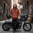 Milwaukee Leather Men's Streetguard Riding Hoodie - Aramid Reinforced with CE Shoulder and Elbow Armor