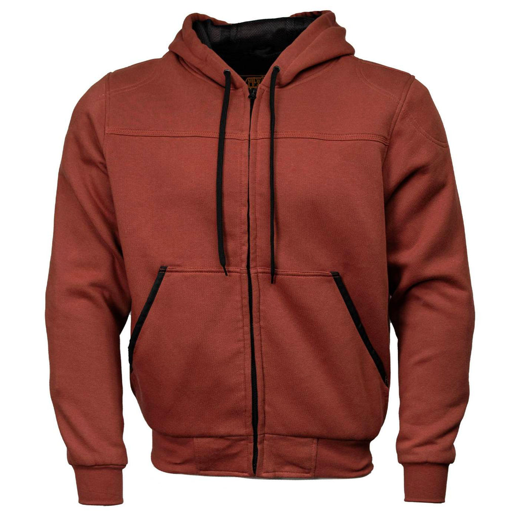 Milwaukee Leather Men's Streetguard Riding Hoodie - Aramid Reinforced with CE Shoulder and Elbow Armor