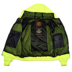 Milwaukee Leather Men's Neon-Green Streetguard Riding Hoodie - Aramid Reinforced with CE Shoulder and Elbow Armor - MPM1772