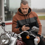 Milwaukee Leather Men's Streetguard Riding Hoodie - Aramid Reinforced with CE Shoulder and Elbow Armor