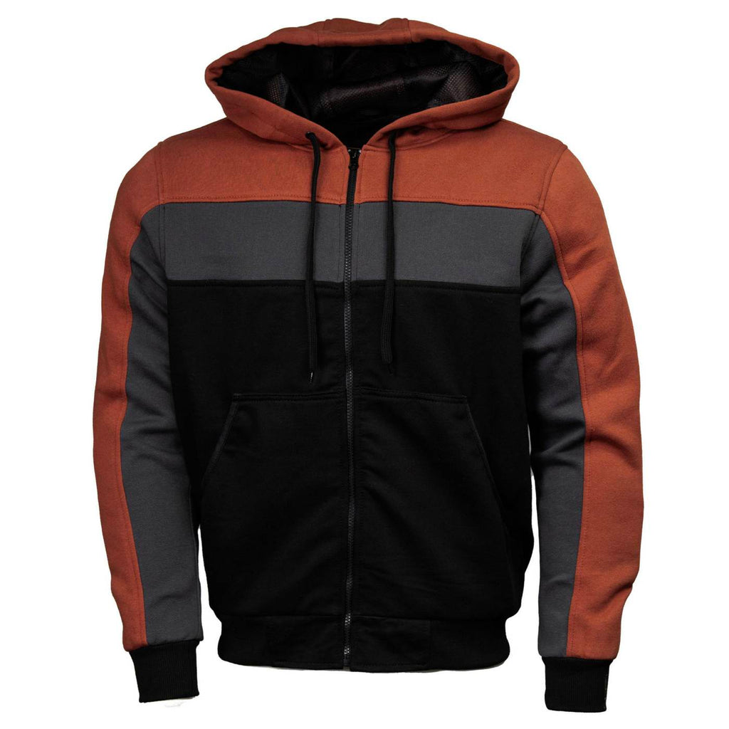 Milwaukee Leather Men's Streetguard Riding Hoodie - Aramid Reinforced with CE Shoulder and Elbow Armor
