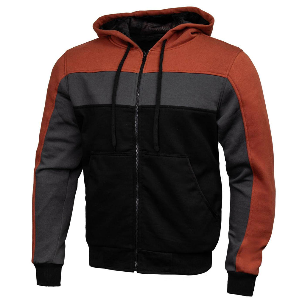 Milwaukee Leather Men's Streetguard Riding Hoodie - Aramid Reinforced with CE Shoulder and Elbow Armor