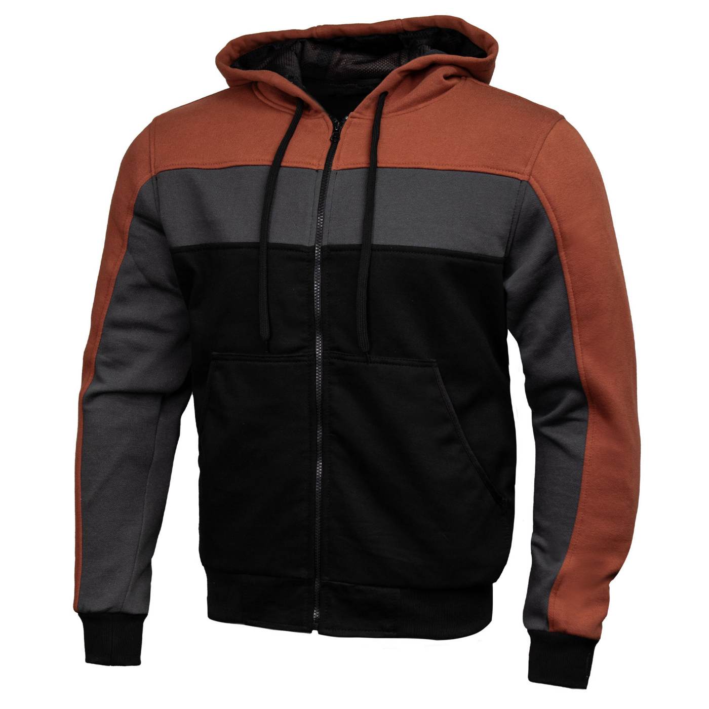 Milwaukee Leather Men's Streetguard Riding Hoodie - Aramid Reinforced with CE Shoulder and Elbow Armor