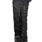 Milwaukee Leather MPM5705 Men's Black Vented Textile Chaps with Leather Trim and Snap Out Liner
