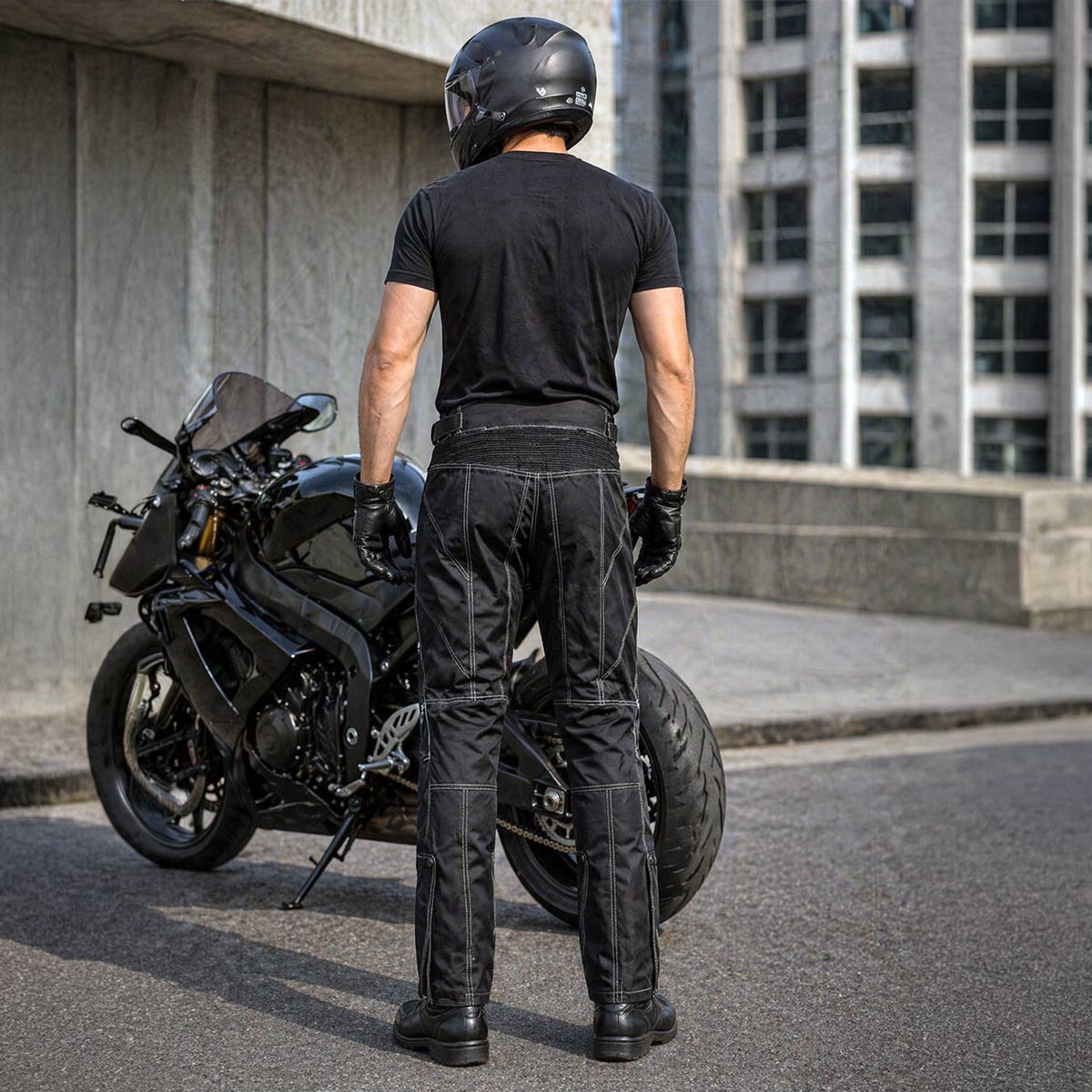 Milwaukee Leather MPM5729 Men's Black Tri-Tex Fabric Motorcycle