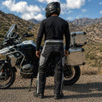 Milwaukee Leather MPM5730 Men's Black and Grey Tri-Tex Fabric Motorcycle Rider Pants w/ CE Armor Protection
