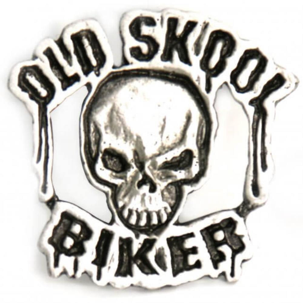 Milwaukee Leather MLP9217 Old Skool Pin For Jackets, Vest, Hats and Clothing