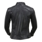 Milwaukee Leather Vintage SFL2811 Women's Black Zipper Front Motorcycle Casual Fashion Leather Jacket