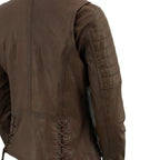 Milwaukee Leather SFL2812 Brown Vintage Motorcycle Inspired Leather Jacket for Women - Veg-Tan Fashion Jacket