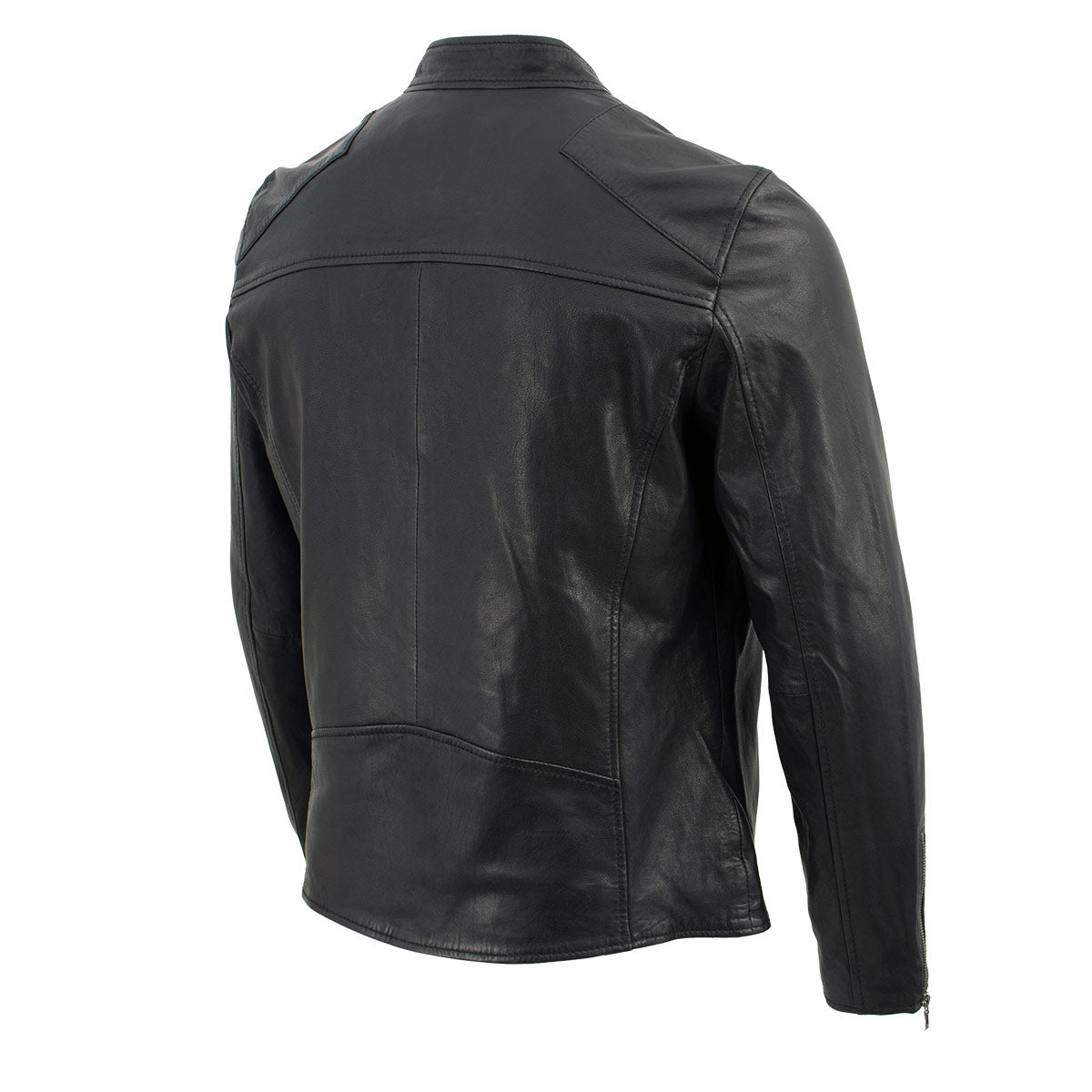 Milwaukee Leather Vintage SFM1803 Men's Black Leather Moto Style Fashion Jacket