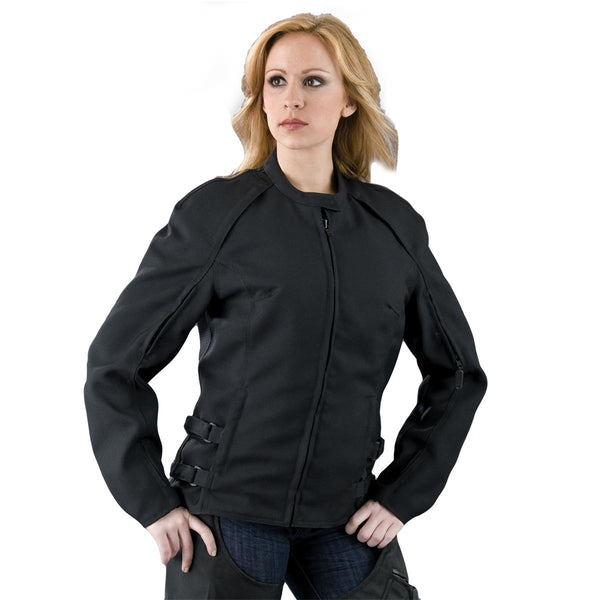 NexGen SH19055 Women's Black Textile Motorcycle Racer Jacket – Hot