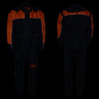 NexGen Men's SH2051 Black and Orange Hooded Water Proof Armored Rain Suit