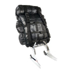 Milwaukee Leather SH537 Large Black Motorcycle Large Leather Deluxe Sissy Bar Pack Bag