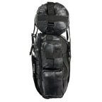 Milwaukee Leather SH537 Large Black Motorcycle Large Leather Deluxe Sissy Bar Pack Bag