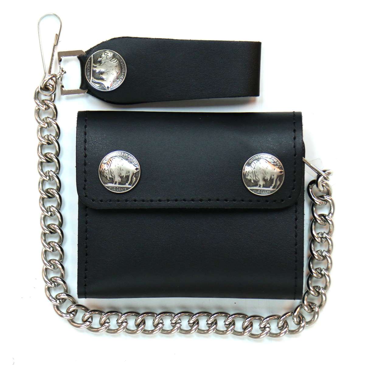 Hot Leathers WLA1001 4" Buffalo Nickel Bi-Fold Wallet - GRP