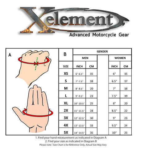 Xelement XG-734 Men's Premium Deerskin Motorcycle Gloves