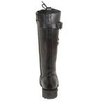 Milwaukee Leather MBL9355 Womens Black 14-inch Lace-Up High-Rise Leather Boots with Calf Buckle - Milwaukee Leather Womens Boots