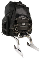 Milwaukee Leather X-689-Bag Large Textile Black Waterproof Touring Motorcycle Bar Back Pack - Black