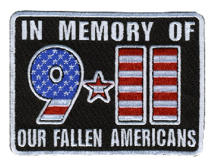 Hot Leathers PPL9314  9-11 In Memory 4" x 3" Patch