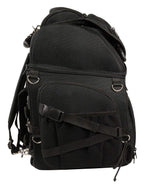 Milwaukee Leather X-689-Bag Large Textile Black Waterproof Touring Motorcycle Bar Back Pack - Black