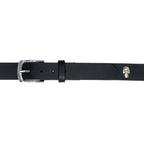 Hot Leathers Full Skull Black Leather Belt BLA1042
