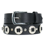Hot Leathers Heavy Leather Laced Concho Belt BLA1124
