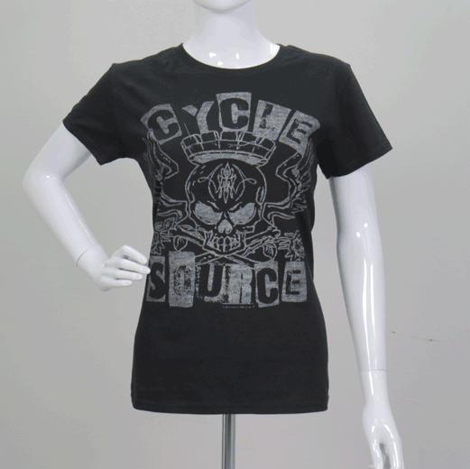Official Cycle Source CSL1013 Ransom Ladies Black T-Shirt