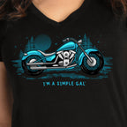 Hot Leathers Black Short Sleeve Simple Gal Ladies T-shirt