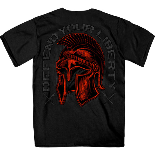 Hot Leathers Defend Your Liberty Roman Soldier T-Shirt