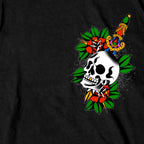 Hot Leathers Respect All Fear None Skull Tattoo T-Shirt