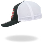 Hot Leathers GSH1025 Tattered Flag Trucker Hat