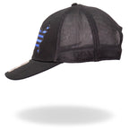 Hot Leathers GSH1037 Blue Country Flag Trucker Hat