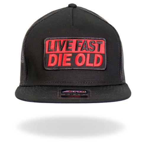 Hot Leathers GSH2022 Live Fast Die Old Snapback