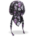 Hot Leathers Sugar Skull Lightweight Headwrap HWH1078