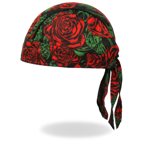 Hot Leathers Roses Lightweight Headwrap HWH1119